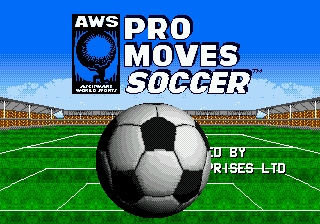 AWS Pro Moves Soccer Title Screen